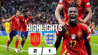 Hіghlіghts  Spain vs England 2  1 All Goals amp Extеndеd Euro 2024 [upl. by Ecinnahs662]