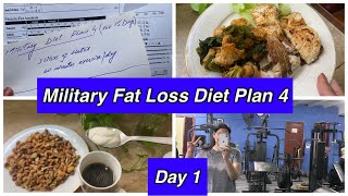 Day 1  Military Fat Loss Diet Plan 4  What I eat in a day to lose 15kgs by Aleezay Reviews [upl. by Alra]