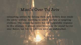 Missile Over Tel Aviv Political Commentary by Nasser Kandil Sep 26 2024 [upl. by Nadabus]