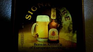 Strohs Signature Beer Bar Back Sign in motion [upl. by Mabelle]