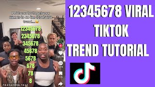 Tiktok 12345678 counting trend  how to do the viral 12345678 counting trend on tiktok tutorial [upl. by Woodsum]