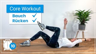 10 Minuten Core Workout ✅ Stärke Bauch amp Rücken mit diesen Übungen [upl. by Attenyl706]