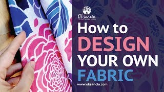 How to design your own fabric Stepbystep fabric design tutorial with final fabric example [upl. by Lennahs]