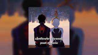 post malone  sunflower slowed [upl. by Ahse]