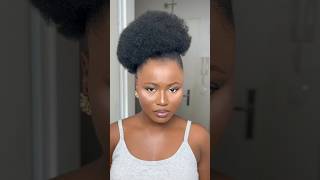 Slick side bun 4chair hairstyle haircare hairstyling haircare naturalhair shortsviral [upl. by Silberman731]