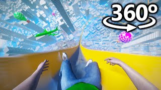 WATER SLIDE in 360°  VR  4K [upl. by Ecaroh]