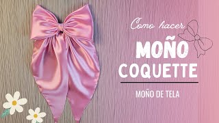 🎀Cómo hacer MOÑO COQUETTE 🌸 Tutorial completo 🤩 [upl. by Amelia]