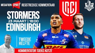 RadioRugby STORMERS V EDINBURGH  TWEEDE HELFTE  URC [upl. by Stier]