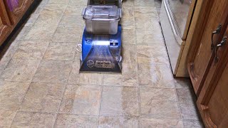 Kitchen Floor Cleaning Hoover SteamVac SpinScrub [upl. by Keyser461]