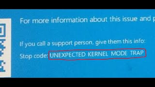 Fix UNEXPECTED KERNEL MODE TRAP Blue Screen BSOD Error On Windows 1110 PC [upl. by William]