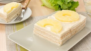 Pastel de Atún con Pan de Molde y Piña  Receta Fácil y Rápida para el Verano [upl. by Bank]