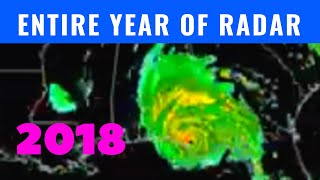 Entire Year of Weather Radar 2018 US Time Lapse [upl. by Yelnet537]