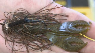 Deep Water Jig Fishing in Cold Weather  Bass Fishing [upl. by Brittni]