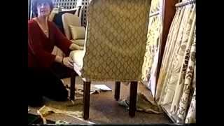 Slipcover a Parson Chair Tutorial Part 2 by Window Coverings by Rosa LLC Litchfield Park AZ [upl. by Lrat]