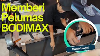 Cara Memberi Pelumas Oil Pada Treadmill Bodimax Running Pad [upl. by Laekcim]