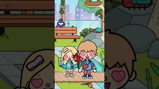 My first kiss ❤💋See Ting kiss challenge  Toca life story shorts [upl. by Kei64]