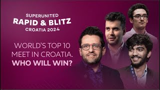 Grand Chess Tour SuperUnited Croatia Rapid amp Blitz 2024  Blitz Rounds 19  Featuring Wesley So [upl. by Born786]