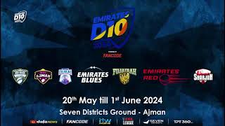 Emirates D10  Fujairah vs Dubai  Match 22  Seven District Ground Ajman [upl. by Forrest]