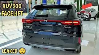 2024 XUV 300 FACELIFT LEAKED 🦁 First Clear VIDEO 😱 XUV300 NEW MODEL😍 XUV300 2023 Facelift [upl. by Geof474]