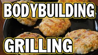 Bodybuilding Grilling Jalapeño Cheddar Turkey Burgers [upl. by Therese]