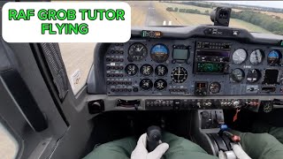 Flying an RAF Grob Tutor aircraft with the Royal Air Force READ DESCRIPTION 👍 [upl. by Belia]