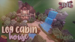 Bloxburg  Log Cabin House Speedbuild  Arizen [upl. by Selin]