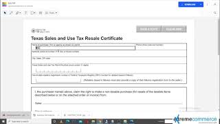 How To Fill Resale Certificate [upl. by Ramyaj]