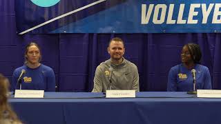 Pitt Volleyball  NCAA Regionals Media Availability  Dan Fisher Rachel Fairbanks Chiamaka Nwokolo [upl. by Khalil218]