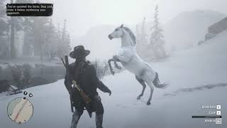 Red Dead Redemption 2 PC  Taming the White Arabian Horse Elite Handling [upl. by Gipps38]