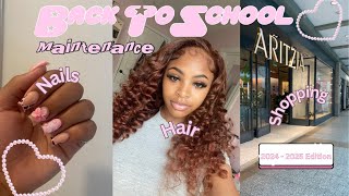 2024 Back To School Maintenance Vlog  Nails Hair Lashes Shopping and MORE [upl. by Xel]