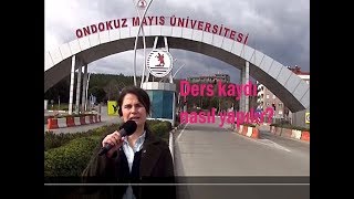 OMÜ Ders Kaydı Nasıl Yapılır [upl. by Palladin265]