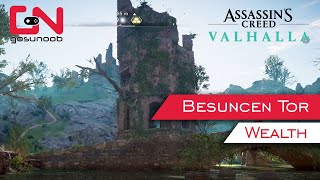 AC Valhalla How to Get Besuncen Tor Gear Wealth Underwater [upl. by Enomyar1]