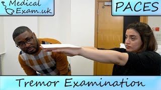 Tremor Examination Routine  PACES Teaching [upl. by Haduj714]