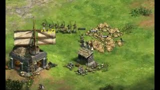 LETHAL Archer Rush oneshotting vills Bulgarians vs Incas AoE2 [upl. by Nomit702]