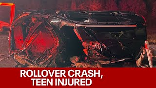 Delafield rollover crash teen injured  FOX6 News Milwaukee [upl. by Katuscha335]