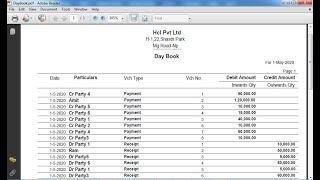 PRINT HORIZONTAL LINES IN REPORTSPAYMENT REPORTS IN TALLY TALLY CUSTOMIZATION [upl. by Joung361]