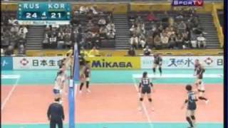 Russia vs Korea World Championship volleyball 2010 [upl. by Kolnos]