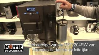 Siemens espressomachine TK71204RW review en unboxing [upl. by Urbanus]