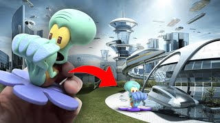 Creating a Squidward YouTooz Diorama [upl. by Chico]