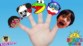 Ryans World Finger Family Song  Finger Family Nursery Rhymes [upl. by Nedyaj]