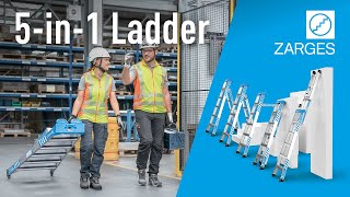 ZARGES MultiMaster 5  The simple and lightweight 5in1 ladder for professionals [upl. by Alhan]