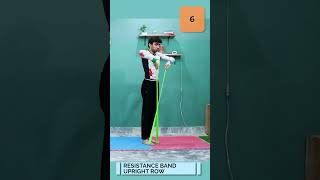 Resistance Band Upright Row 12 Reps [upl. by Tomaso]