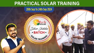 Solar Practical Training Batch no 25 Saitech Solar Bhopal START YOUR SOLAR BUSINESS IN INDIA [upl. by Edholm]