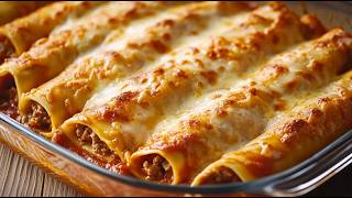 Perfektes Abendessen Cannelloni mit Hackfleisch und Tomatensauce Schnelles und einfaches Rezept ❗ [upl. by Mathur]