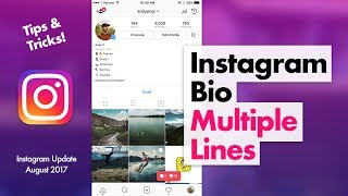 How to Edit Instagram Bio  Multiple Lines Tips amp Tricks [upl. by Lura]