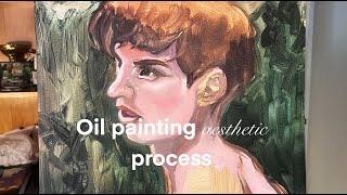 Oil painting aesthetic process [upl. by Towroy]