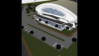 PROPOSED INDOOR SPORTS ARENA architecture sports archicad arena [upl. by Alrich]