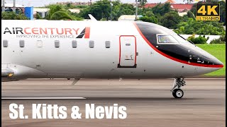 A Rare Visitor  Air Century CRJ200 Departing St Kitts For La Isabela Intl Santo Domingo [upl. by Claudell]