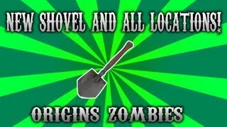 New Shovels and All The Locations of The Shovels  ORIGINS Zombies  BO2 Apocalypse Gameplay [upl. by Ahsetal692]