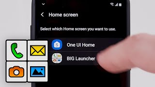 How to set BIG Launcher as a default home screen  launcher [upl. by Eednak196]